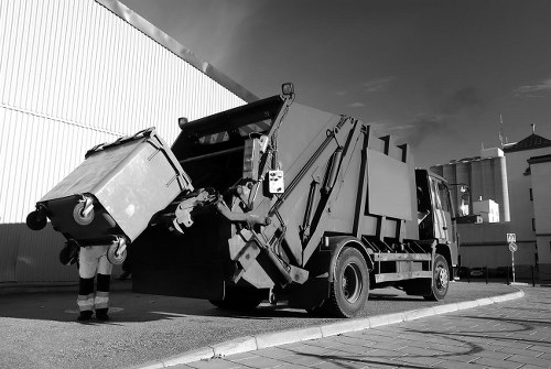 Waste collection trucks operating in Charlton